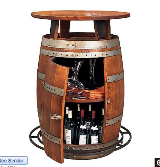 custom wine barrel bestro table- Dallas TX   www.grasshopperslandscapingllc.com